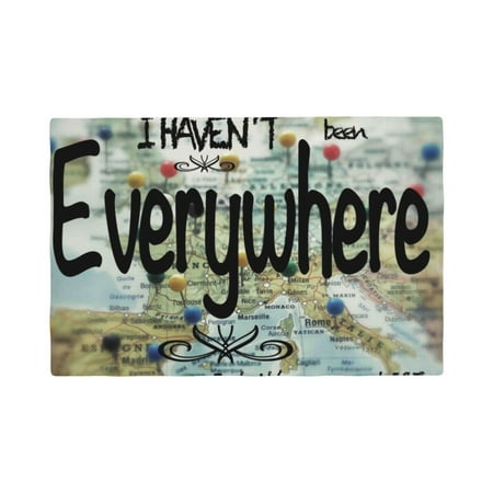 

Placemats Set of 6 I Haven t Been Everywhere Place mats for Dining Table Indoor/Outdoor Cute Heat Resistant Washable Table Mats(18 x 12 )