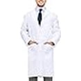 thumbnail image 3 of NY Threads Professional Lab Coat for Men Long Sleeve Poly Cotton Medical Coat 1 Pack, Medium, White, 3 of 4