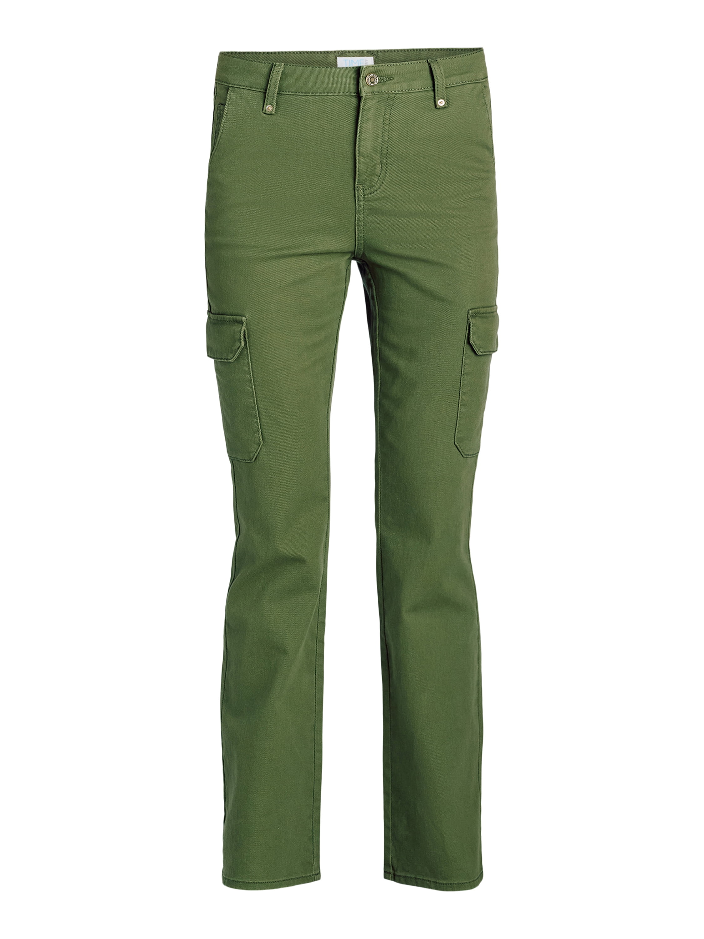 Time and Tru Women's High Rise Cargo Flare Jean, 30 Time and Tru Women's High Rise Cargo Flare Jean, 30