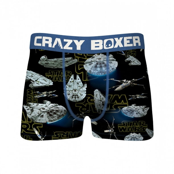 Star Wars Darth Vader and Millennium Falcon 2-Pack of Men's Crazy Boxer  Briefs-XLarge (40-42) 