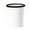 White, variant on Qholemyo Household Lidless Pressure Ring Trash Can Paper Basket Indoor Living Room Kitchen Bathroom Bedroom Small Waste Bin