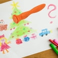 thumbnail image 4 of EeaseCA 4pcs Geometry Rubber Stamps Graffiti Stamp with Handle Kids Drawing Tools, 4 of 7