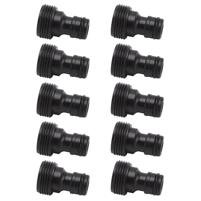 Pezón De Conector Rápido, Plástico Antiácido Incluso Grueso, 10 Piezas G3/4, Conector Rápido Antioxidante De Rosca Macho Para Jardín