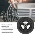 thumbnail image 3 of Roue de Fauteuil Roulant, Roue de Marche en PU de 6 Pouces Antidérapante pour Remplacement, 3 of 8