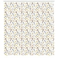 thumbnail image 3 of Steampunk Shower Curtain, Pattern of Different Shape Vintage Keys in Pastel Colors on White Background, Fabric Bathroom Set with Hooks, 69W X 70L Inches, Multicolor, by Ambesonne, 3 of 3