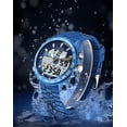 thumbnail image 4 of YATSSO Men's Military Watch Outdoor Sports Electronic Watch Tactical Army Wristwatch LED Stopwatch Waterproof Digital Analog Watches, 4 of 5
