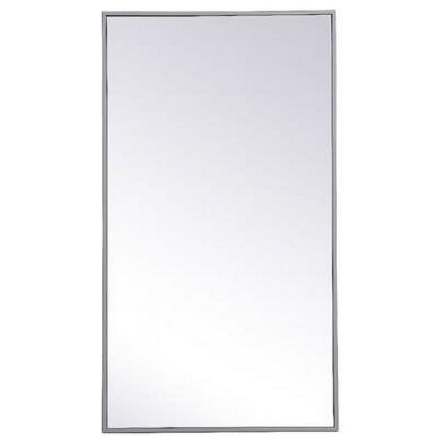Elegant Decor MR42036BL 20 x 36 in. Metal Frame Rectangle Mirror, Blue