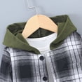 thumbnail image 5 of Boys Outfit Sets 2Pcs Flannel Plaid Shirt and Pants Set Hoodie Sweatsuit for Summer Kids Clothes, 5 of 6