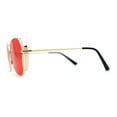 thumbnail image 4 of Womens Pop Color Lens Classic Metal Rim Butterfly Sunglasses Gold Red, 4 of 4