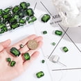 thumbnail image 3 of 60Pcs Octagon Sew on Rhinestones 5 Sizes Flatback Octagon Glass Sewing Rhinestones Stone with Silver Claw Settings Rhinestone Buttons for DIY Crafts Clothes Jewelry Making Fern Green DIY, 3 of 7