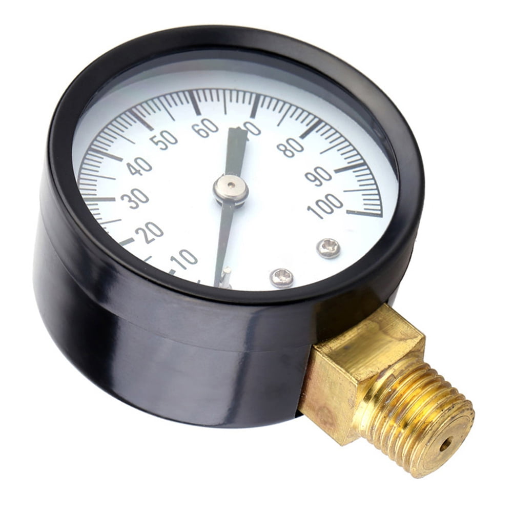 0-100psi 0-7bar Pressure Gauge for Water air Oil dial Instrument Base Entry NPT Thread 1/4
