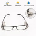 thumbnail image 3 of Tnobhg 1 Pair Colorful TPU Glasses Side Protect Cover Wing Splash Protection Easy to Install Transparent Design Eye Glass Cover Wing, 3 of 8