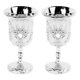 thumbnail image 1 of Lot de 2 verres à cocktail vintage, exquis, légers et luxueux, résistants aux chocs, en métal rétro, pour la maison et le bar, 1 of 4