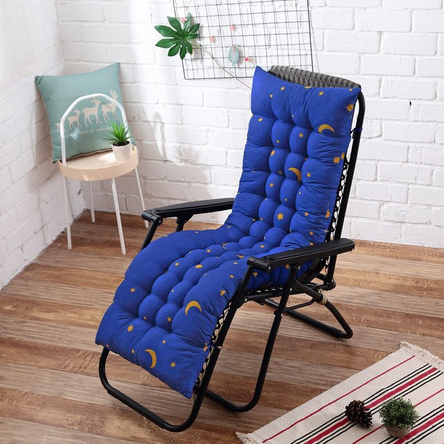Solid Color Cushion Recliner Chair Cushion Thick Seat Cushion Rattan