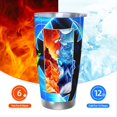 thumbnail image 5 of Saiise Geometry Dash Print Tumbler 20 Oz Stainless Steel Vacuum Insulated with Straw Coffee Cup for Home,Office,Outdoor Works Great for Ice Drinks and Hot Beverage, 5 of 8
