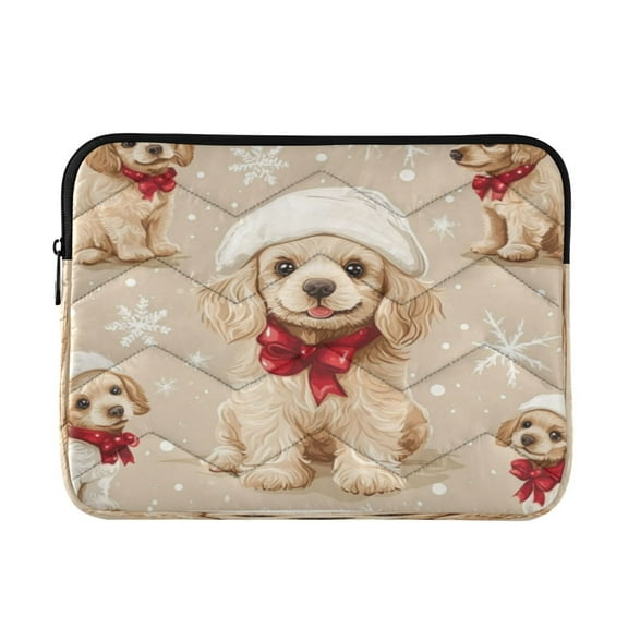 Laptop Inner Case 13.4x10.2In Laptop Case Is Suitable For 13-14In Laptop For Work Travel Outdoors Christmas Cartoon Puppy