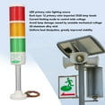 thumbnail image 3 of Led Stack Tower Light, 3 Layer Industrial Signal Warning Lights Column Tower Lamp Andon Lights with No Flash Indicator Lamp for CNC Machine Tools, Production Lines Use, 3 of 7