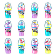 ORB Gooze Charmz Mermaids and Unicorns Assorted 2 Pack - Each Container with 2 Assorted Metallic Slimi Slimes and a Charm Toy - Fun, Sensory Slime to Squish and Squeeze For Kids and Adults