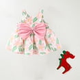 thumbnail image 7 of Zwiiyzr 3M-3T Infant Baby Girl Tutu Summer Dress Sleeveless Casual Floral Backless Princess Dresses Swing Sundress With Hat Beachwear Pink, 7 of 7
