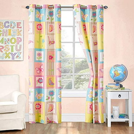 Kids zone Home Linen 2 Panel Curtain Set with Grommet for ...