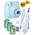 thumbnail image 2 of Fujifilm Instax Mini 9 Instant Film Camera + 60 Sheets of Instant Film + Lens Cleaning Cloth + Close-Up Selfie Lens + Wrist Strap | Batteries Included - ICE BLUE, 2 of 2