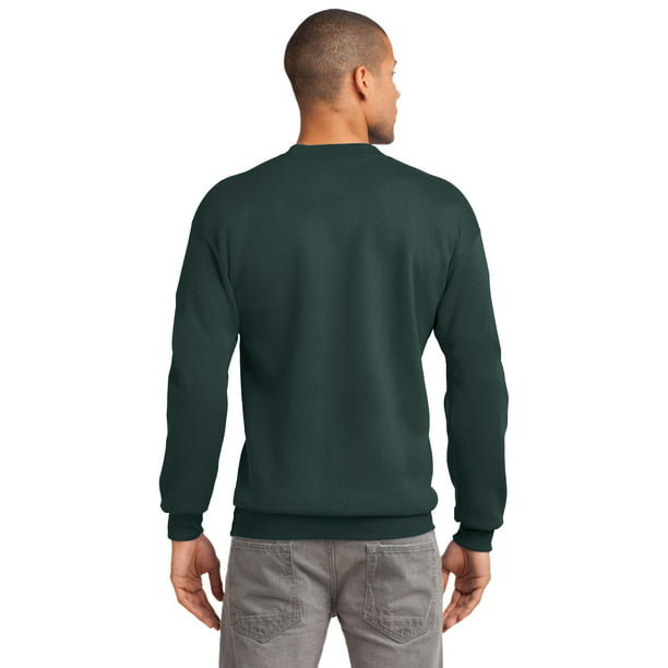 Port & Company Essential Fleece Crewneck Sweatshirt-4XL (Dark Green)