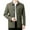 #285-Army Green, variant on Men's Utility Jacket, Button Down Collar Long Sleeve Cargo Coat with Zip Chest Pocket & Flap Pockets, Vintage Military Style