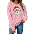 thumbnail image 6 of Fewfanhot Women's Sweatshirts Vintage Christmas Linend Sweaters Crewneck Oversized Long Sleeve Tops, 6 of 9