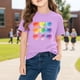 thumbnail image 5 of Blusas y camisas de manga corta con cuello redondo para niños y niñas, camisetas gráficas de manga corta, blusas con estampados bonitos para la temporada escolar., 5 of 9