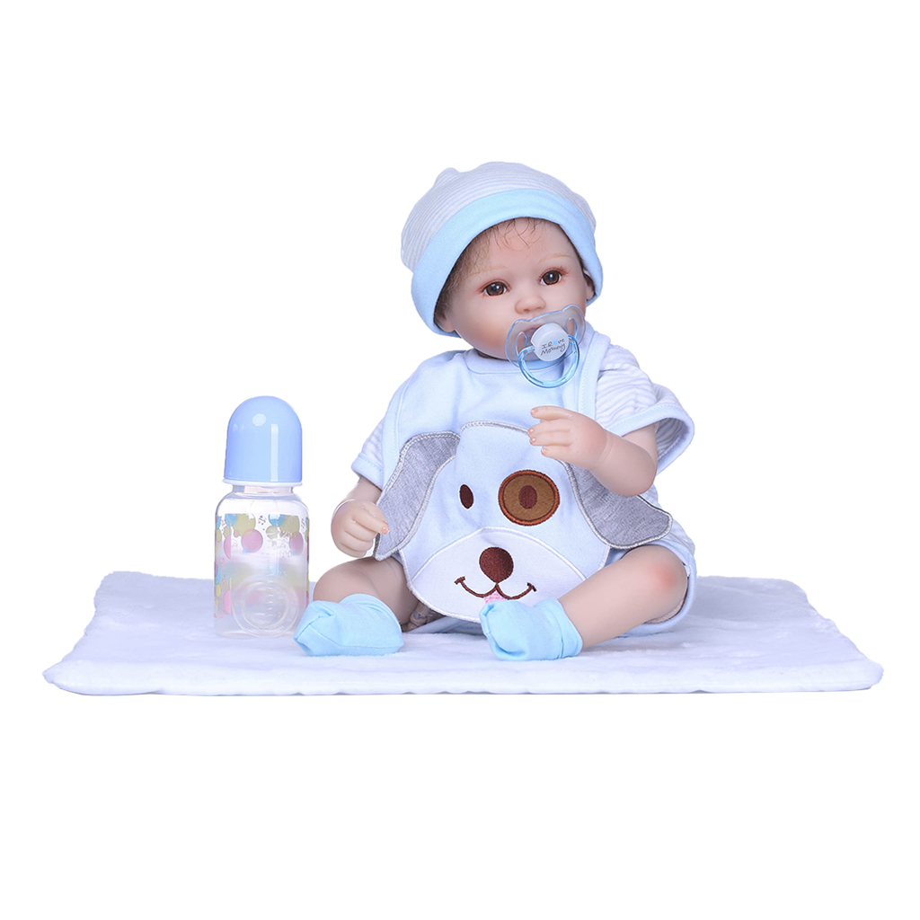 Doll Pacifiers Adorable 16'' Doll Realistic Lifelike Silicone Baby Doll Pacifier ...