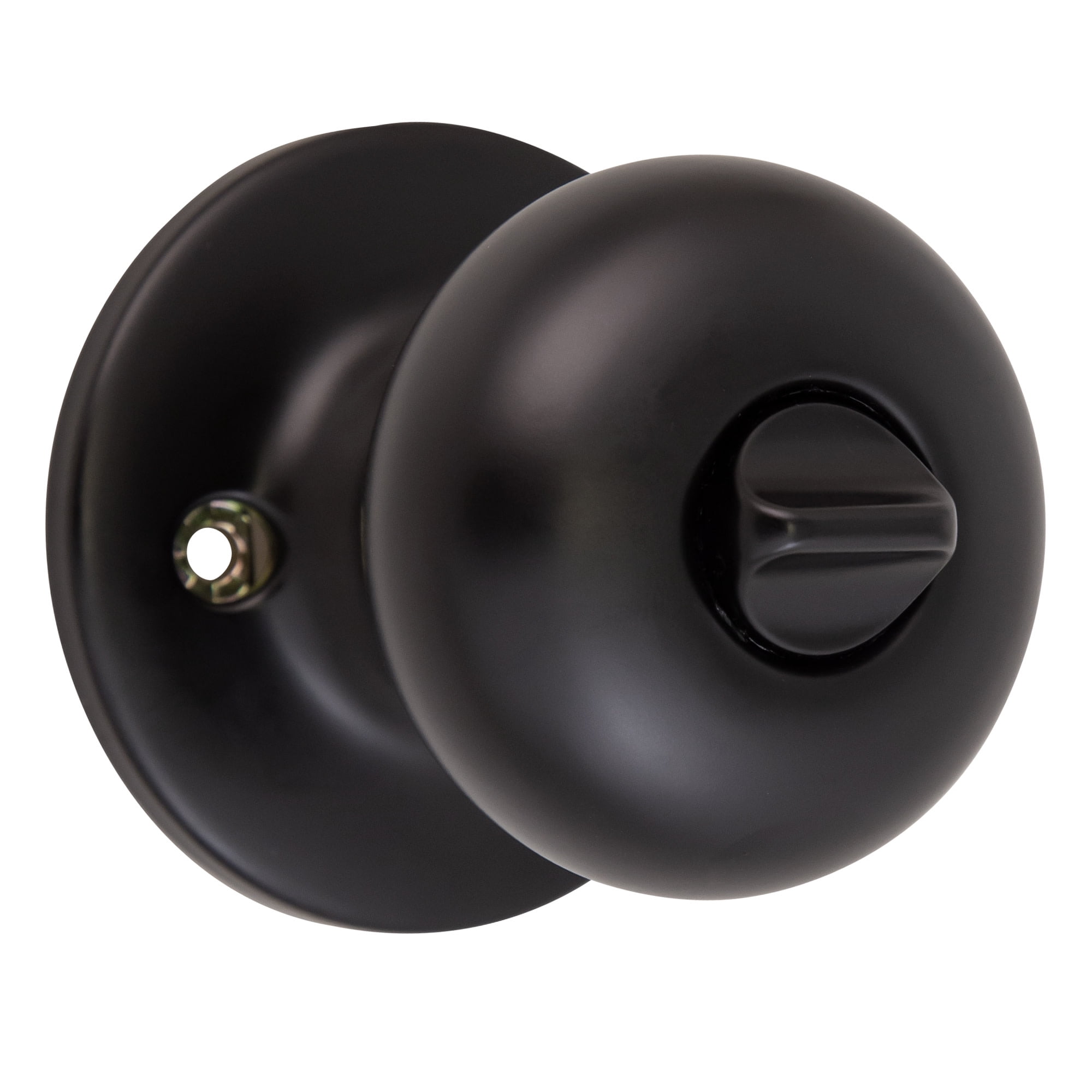 Design House Cambridge Privacy Single Bed and Bath Door Knob, Matte Black