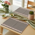 thumbnail image 6 of Placemats for Dinning Table Set of 8, Country Star Plaid Black Retro American Farm Barn Berry Burlap Kitchen Place Mats Waterproof Cloth Table Mats, Indoor Outdoor Placemats Easy Clean Dinner Decor, 6 of 8