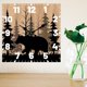 thumbnail image 5 of Reloj de pared de madera de oso de 12 pulgadas, silencioso, sin tictac, reloj de pared de madera con diseño de vida silvestre del bosque, funciona con pilas, reloj de pared rústico de granja para, 5 of 8