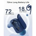 thumbnail image 3 of Bluetooth Headset, Wireless Bluetooth Earpiece with 500mAh Charging Case 72Hrs Talking Time, Built-in Mic for iOS Android Cell Phones, Wireless Headset V5.4 Hand-Free Headphones for Trucker/Office, 3 of 9