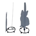 thumbnail image 4 of Btafrte Portarrollos Papel para Gatos Portarrollos Papel Higiénico Metal Gato Gris, 4 of 9