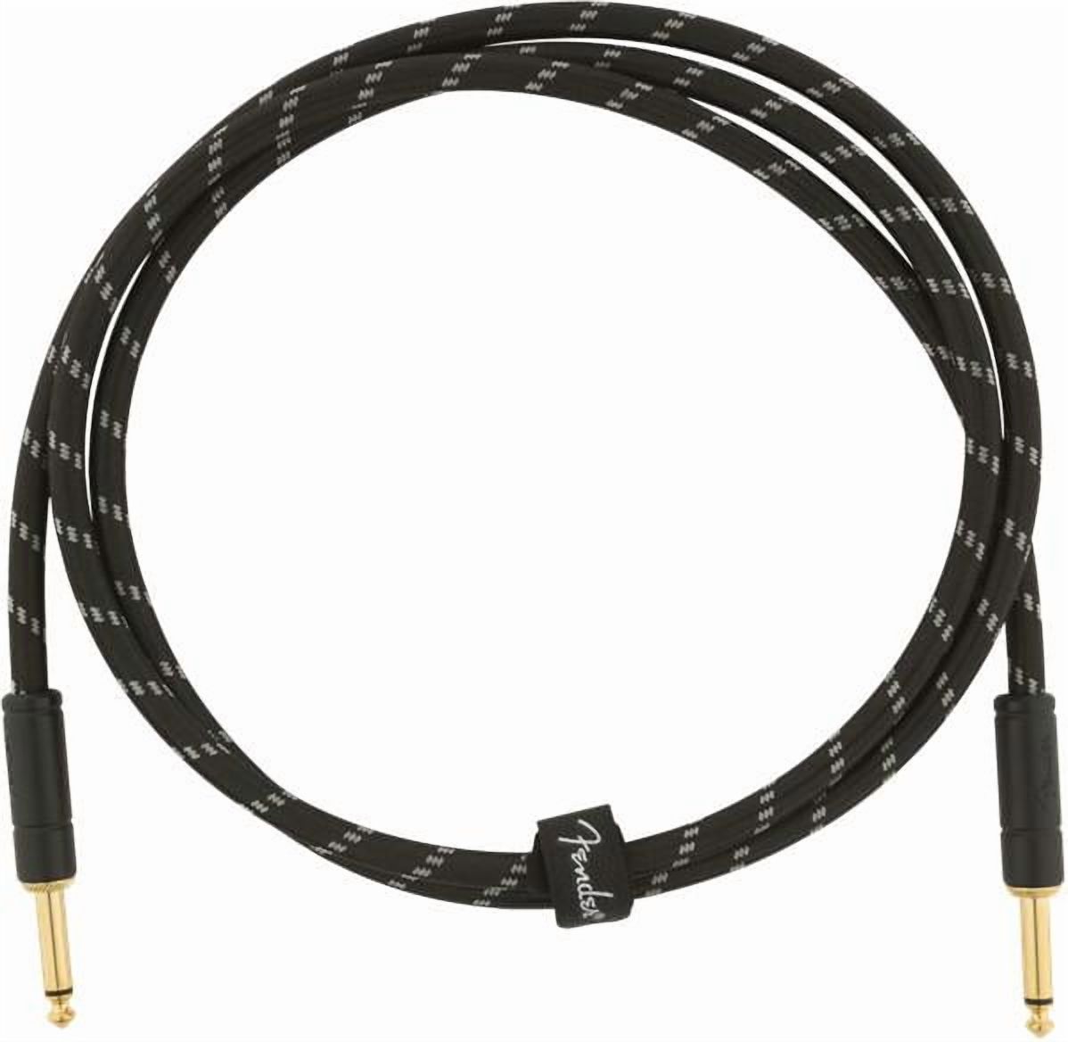 Genuine Fender® 5' Deluxe Series Instrument Cable Black Tweed  0990820093 Guitar