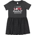 thumbnail image 3 of Inktastic I Just Love Baseball Season Girls Toddler Dress, 3 of 5