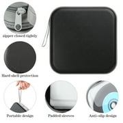 DVD Case, 48 Capacity Black CD Hard Plastic Case Storage Holder Wallet