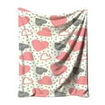 thumbnail image 2 of Mouliraty Valentine's Day Throw Blanket, 39.4x51.2in Flannel Blanket Double-sided Fleece Nap Blanket Gift Cover Blanket, Valentines Day Gifts for Her, Heart Throws for Couch, A, 2 of 6