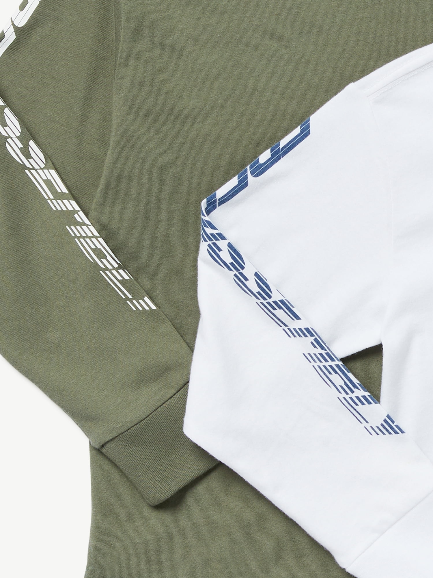 Free Assembly Boys Long Sleeve Graphic T-Shirt, 2-Pack, Sizes 4-18