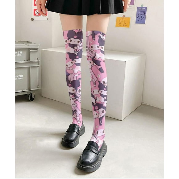 Kawaii Anime Sanrio Kuromi Silk Stockings Mymelody Pikachu Spring and Autumn Lolita Cute Cartoon Stockings Girls Gift    sexy Summer