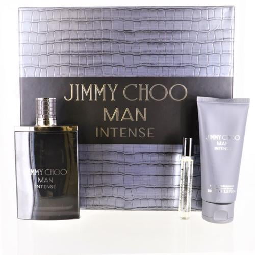 Jimmy Choo Man Intense Cologne Gift Set for Men, 3 Pieces
