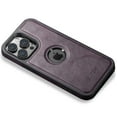 thumbnail image 6 of Compatible with MagSafe for iPhone 15 Plus Case, Leather Logo View Protective Shockproof Luxury Business Anti-Scratch Magnetic Phone Case Women Men Cover,Purple, 6 of 14