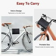 thumbnail image 4 of FFORCE Bicycle Cover for 1 Bike Outdoor Waterproof Bicycle Cover Rain, Sun, UV Protection Dustproof, Windproof With Lock Hole Suitable Silver & Black, 4 of 7