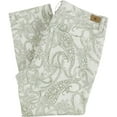 thumbnail image 2 of Ralph Lauren Womens Paisley Straight Leg Jeans, White, 4, 2 of 3