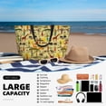 thumbnail image 5 of Xecao Ethnic African for versatile beach bag for women includes zipper pockets and waterproof material, ideal for vacations and adventures., 5 of 7