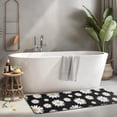 thumbnail image 2 of Black Daisy Flower Golden Centers Pattern Kitchen Rug Mat,Kitchen Runner Rugs Non Skid Washable,Decorative Kitchen Floor Mats for Kitchen,Sink,Laundry,17"x47.2", 2 of 7