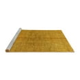 thumbnail image 2 of Ahgly Company Machine Washable Indoor Square Abstract Yellow Modern Area Rugs, 4' Square, 2 of 4