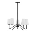 thumbnail image 3 of Trade Winds Lighting 5-Light Chandelier In Matte Black, 3 of 7