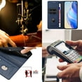 thumbnail image 4 of Allytechgroup Wallet Case for iPhone 11 6.1", Premium PU Leather Flip Cover Magnetic Closure Protective Stand RFID Blocking Slim Phone Case Cover for Apple iPhone 11, Darkblue, 4 of 9